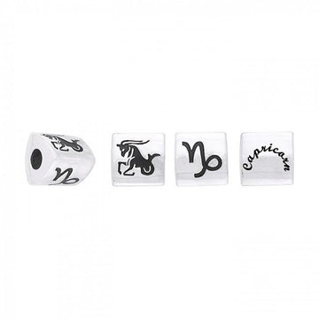 Triangle Capricorn Zodiac Silver Bead TBD094 - Jewelry